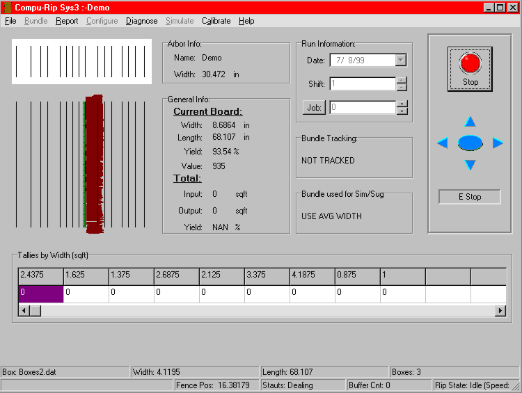 HMI Screen Shot.  Click for Larger Image